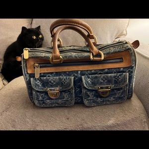 Louis Vuitton Monogram Denim Neo Speedy Blue
